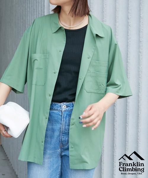Franklin Climbing（フランクリンクライミング）の「【Franklin Climbing】 GEARWALK S/S SHIRTS（シャツ/ブラウス・レディース・ホワイト系その他/オリーブ/ブラック/バイオレット・MEDIUM/LARGE）」の4枚目の写真