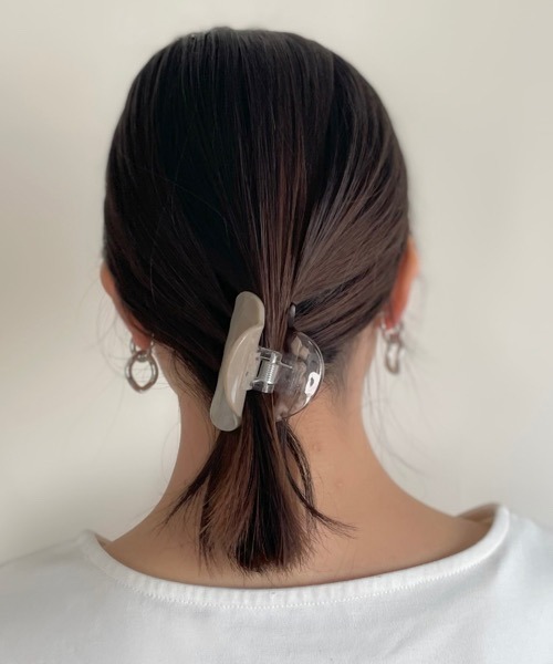 tone(トーン)の「【Kukulu TOKYO】ツートン ハート バンスクリップ(バレッタ/ヘアクリップ・レディース・ホワイト系その他/グリーン系その他/グレー系その他/オレンジ系その他/ピンク系その他/パープル系その他/ブラウン系その他・FREE)」の18枚目の写真