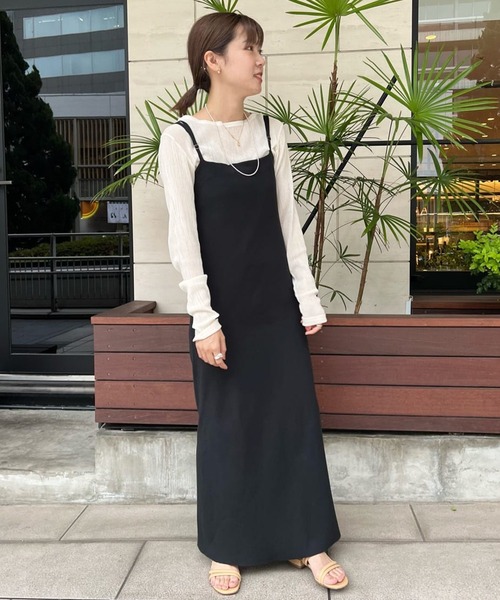 SHENERY（シーナリー）の「シアークレープブルーゼヘムロンTee（Tシャツ/カットソー・レディース・ブラック/オフホワイト・FREE）」の16枚目の写真