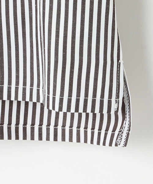 LOVETOXIC（ラブトキシック）の「【LTXC】半袖ストライプシャツインナーSET（シャツ/ブラウス・キッズ・ブラック/サックスブルー/グリーン/ブルー・S/M/L）」の12枚目の写真