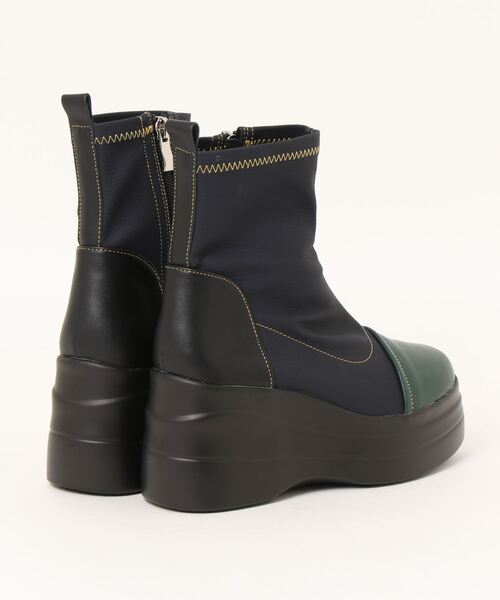 「YOSUKE/ヨースケ」厚底ストレッチショートブーツ（ブーツ）｜YOSUKE（ヨースケ）