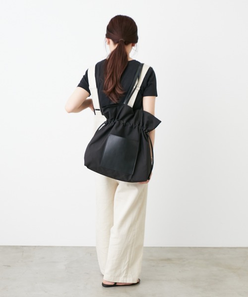 Actually（アクチュアリー）の「ナイロン 2WAYトート（トートバッグ・レディース・グレー/ブラック/ベージュ・フリー）」の7枚目の写真