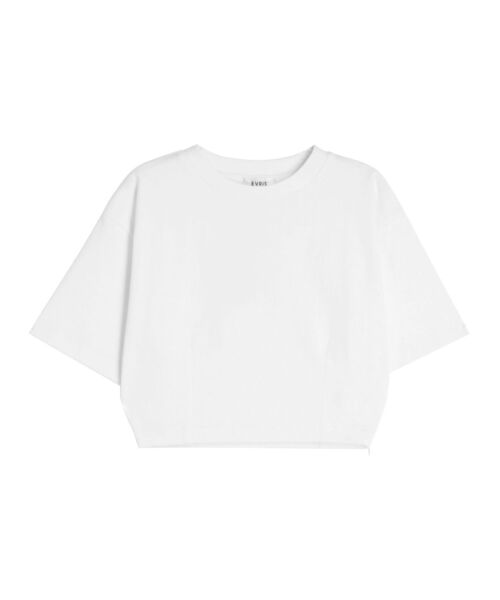 EVRIS(エヴリス)の「ヘビーウェイトショートTシャツ(Tシャツ/カットソー・レディース・ブルー/ホワイト/ブラック・FREE)」の21枚目の写真