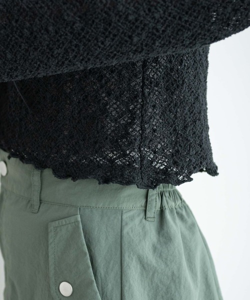 WEGO（ウィゴー）の「WEGO/フレアアームレーストップス（カーディガン/ボレロ・レディース・ブラウン/ブラック・FREE）」の8枚目の写真