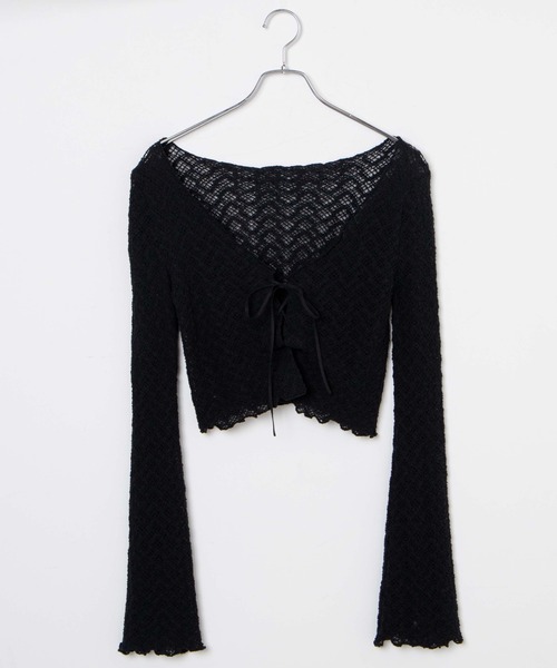 WEGO（ウィゴー）の「WEGO/フレアアームレーストップス（カーディガン/ボレロ・レディース・ブラウン/ブラック・FREE）」の18枚目の写真