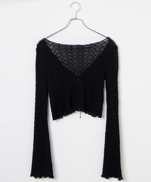 WEGO（ウィゴー）の「WEGO/フレアアームレーストップス（カーディガン/ボレロ・レディース・ブラウン/ブラック・FREE）」の22枚目の写真