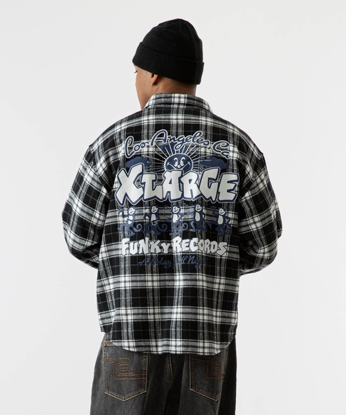 XLARGE（エクストララージ）の「XLARGE FUNKY RECORDS L/S SHIRT（シャツ/ブラウス・メンズ・ブラック/グリーン/オレンジ・S/L/M/XL）」の16枚目の写真