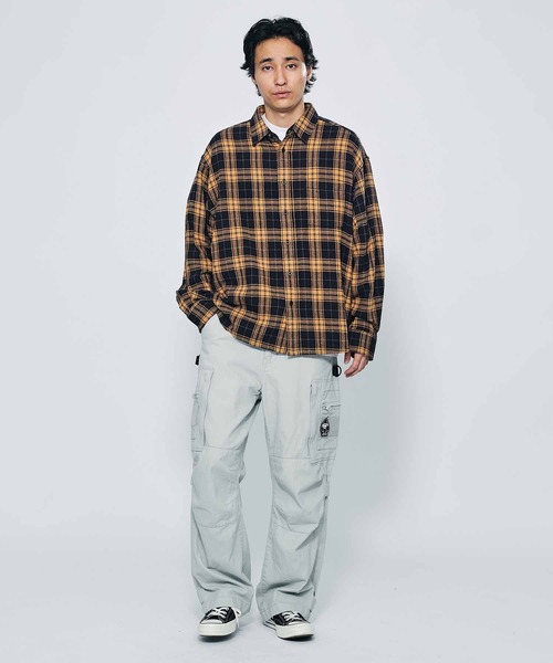 XLARGE（エクストララージ）の「XLARGE FUNKY RECORDS L/S SHIRT（シャツ/ブラウス・メンズ・ブラック/グリーン/オレンジ・S/L/M/XL）」の20枚目の写真