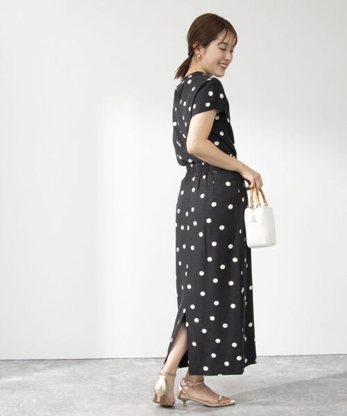 NOLLEY’S（ノーリーズ）の「《セットアップ対応》ドットプリントブラウス（シャツ/ブラウス・レディース・ベージュ系その他3/ブラック系その他3・38）」の10枚目の写真