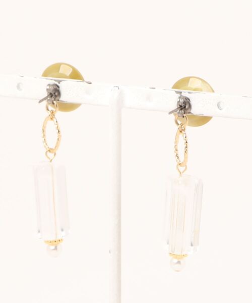 tone(トーン)の「【Cherie+Chambre】Vintage Button Pierce #8(ピアス(両耳用)・レディース・ピンク/グリーン・FREE)」の4枚目の写真