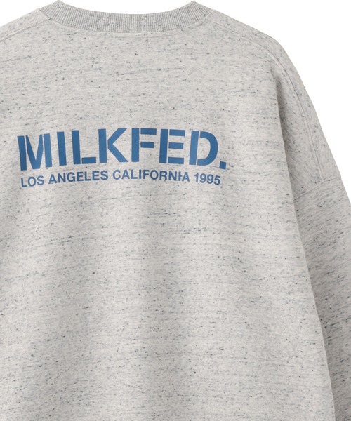 MILKFED.（ミルクフェド）の「STENCIL SWEAT TOP（スウェット・レディース・ブラック/ピンク/オフホワイト/グリーン/マルチ・M/L）」の21枚目の写真