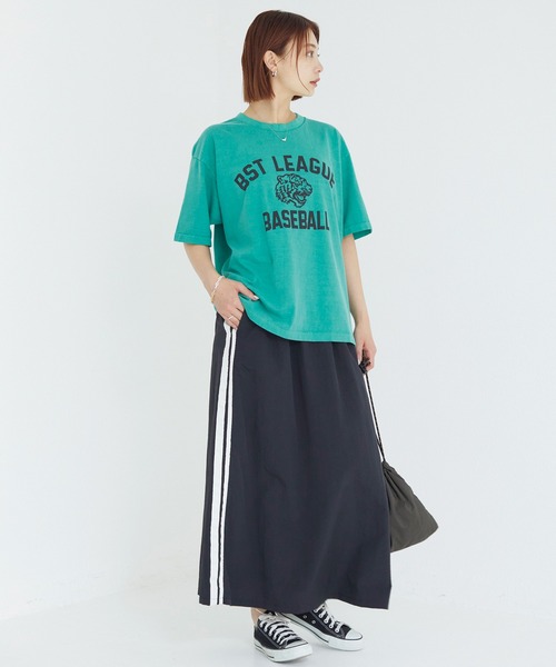 SCREEN STARS（スクリーンスターズ）の「【SCREEN STARS】カレッジロゴTシャツ（Tシャツ/カットソー・レディース・パープル/レッド/グリーン/イエロー/オレンジ/ブルー・M/L/XL）」の19枚目の写真