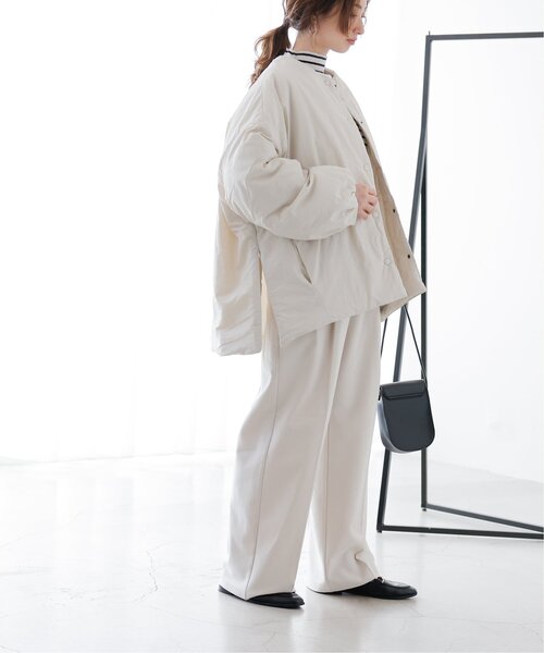 frames RAY CASSIN(フレームスレイカズン)の「サイドファスナーノーカラー中綿ブルゾン(ブルゾン・レディース・キナリ/カーキ/ブラック・FREE)」の19枚目の写真