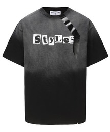 FREE WORLD ORDER（フリーワールドオーダー）の「【FREE WORLD ORDER】FVVO GRADIENT WASHING TAPE PRINT T-SHIRT / 【F.V.V.O】ウォッシングタイププリントロゴ半袖Tシャツ（Tシャツ/カットソー）」