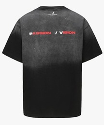 FREE WORLD ORDER（フリーワールドオーダー）の「【FREE WORLD ORDER】FVVO GRADIENT WASHING TAPE PRINT T-SHIRT / 【F.V.V.O】ウォッシングタイププリントロゴ半袖Tシャツ（Tシャツ/カットソー）」