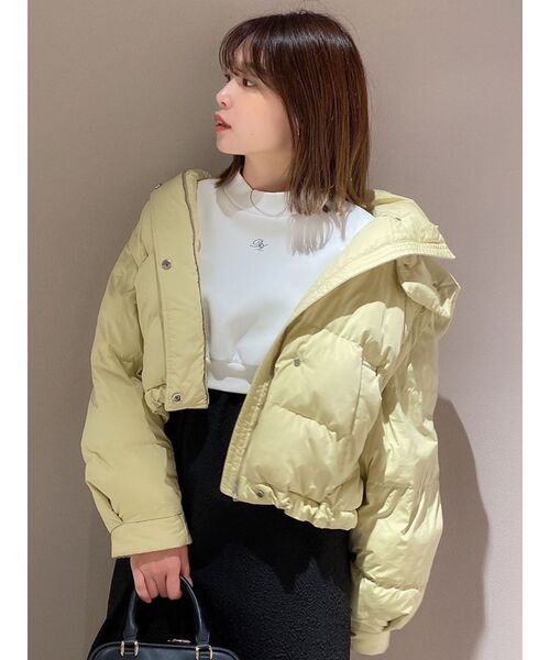 dazzlin（ダズリン）の「チュールスリーブロゴプルオーバー（Tシャツ/カットソー・レディース・チャコールグレー/ベージュ/オフホワイト・FREE）」の19枚目の写真