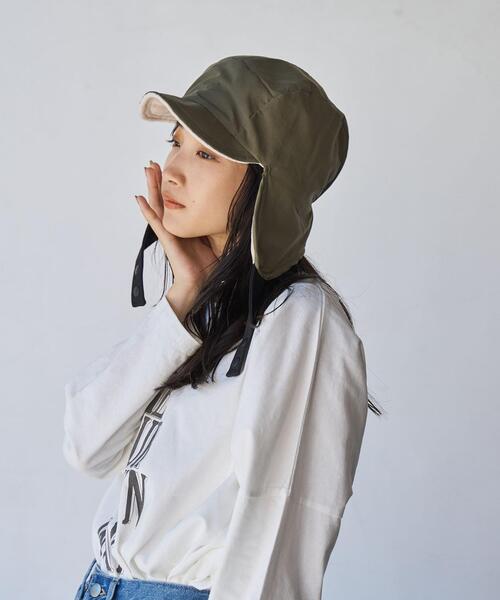 coen（コーエン）の「ナイロンフライトキャップ（キャップ・レディース・オリーブ/ダークグレー・FREE）」の20枚目の写真