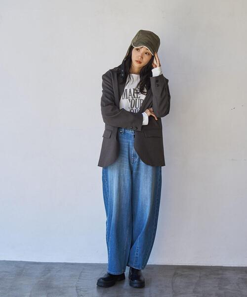 coen（コーエン）の「ナイロンフライトキャップ（キャップ・レディース・オリーブ/ダークグレー・FREE）」の3枚目の写真