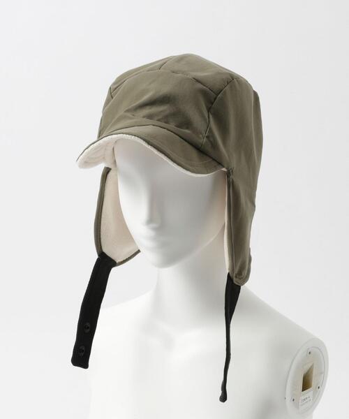 coen（コーエン）の「ナイロンフライトキャップ（キャップ・レディース・オリーブ/ダークグレー・FREE）」の4枚目の写真