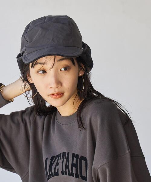 coen（コーエン）の「ナイロンフライトキャップ（キャップ・レディース・オリーブ/ダークグレー・FREE）」の11枚目の写真