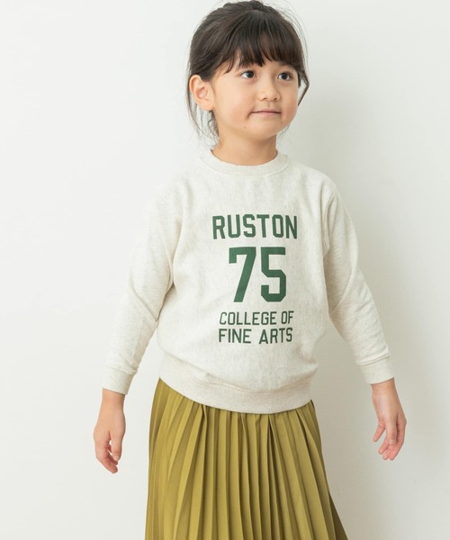 URBAN RESEARCH DOORS（アーバンリサーチドアーズ）の「『親子リンク』ミニ裏毛ナンバリングスウェット(KIDS)（スウェット・キッズ・ネイビー/オートミール・135/120/105）」の2枚目の写真