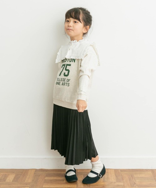 URBAN RESEARCH DOORS（アーバンリサーチドアーズ）の「『親子リンク』ミニ裏毛ナンバリングスウェット(KIDS)（スウェット・キッズ・ネイビー/オートミール・135/120/105）」の8枚目の写真