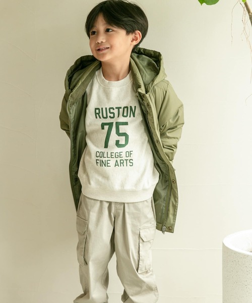 URBAN RESEARCH DOORS（アーバンリサーチドアーズ）の「『親子リンク』ミニ裏毛ナンバリングスウェット(KIDS)（スウェット・キッズ・ネイビー/オートミール・135/120/105）」の11枚目の写真