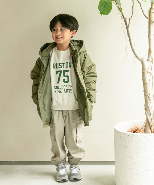 URBAN RESEARCH DOORS（アーバンリサーチドアーズ）の「『親子リンク』ミニ裏毛ナンバリングスウェット(KIDS)（スウェット・キッズ・ネイビー/オートミール・135/120/105）」の12枚目の写真