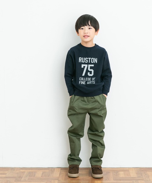 URBAN RESEARCH DOORS（アーバンリサーチドアーズ）の「『親子リンク』ミニ裏毛ナンバリングスウェット(KIDS)（スウェット・キッズ・ネイビー/オートミール・135/120/105）」の14枚目の写真