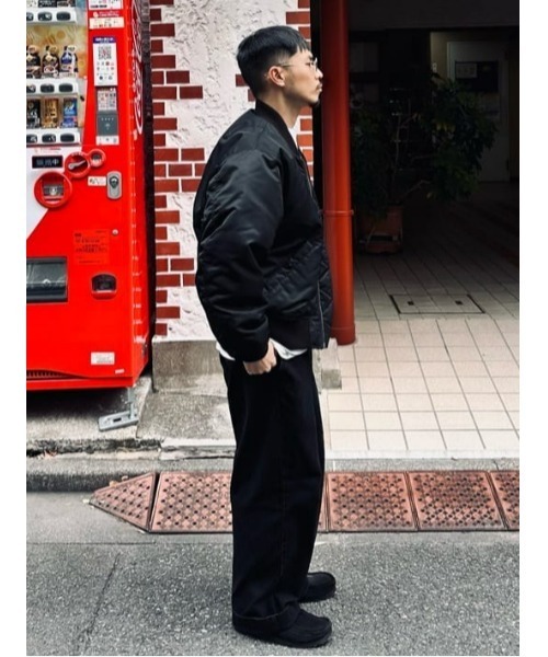 BACK NUMBER（バックナンバー）の「【BACK NUMBER】【ＥＸＴＲＡＴＨＥＲＭＯ】ＭＡ－１フライトジャケット（MA-1・メンズ・オリーブ/ブラック・L/XL/M）」の16枚目の写真