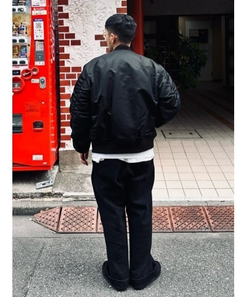 BACK NUMBER（バックナンバー）の「【BACK NUMBER】【ＥＸＴＲＡＴＨＥＲＭＯ】ＭＡ－１フライトジャケット（MA-1・メンズ・オリーブ/ブラック・L/XL/M）」の17枚目の写真