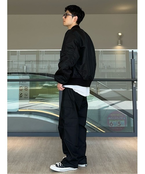 BACK NUMBER（バックナンバー）の「【BACK NUMBER】【ＥＸＴＲＡＴＨＥＲＭＯ】ＭＡ－１フライトジャケット（MA-1・メンズ・オリーブ/ブラック・L/XL/M）」の21枚目の写真