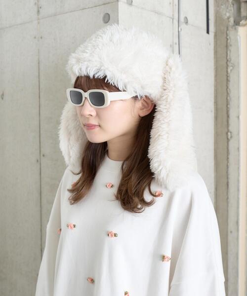WC(ダブル シー)の「うさ耳フェイクファーハット(ハット・レディース・ブラック/ホワイト・FREE)」の7枚目の写真