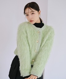 SNIDEL | ファーライクニットジャケット(その他アウター)