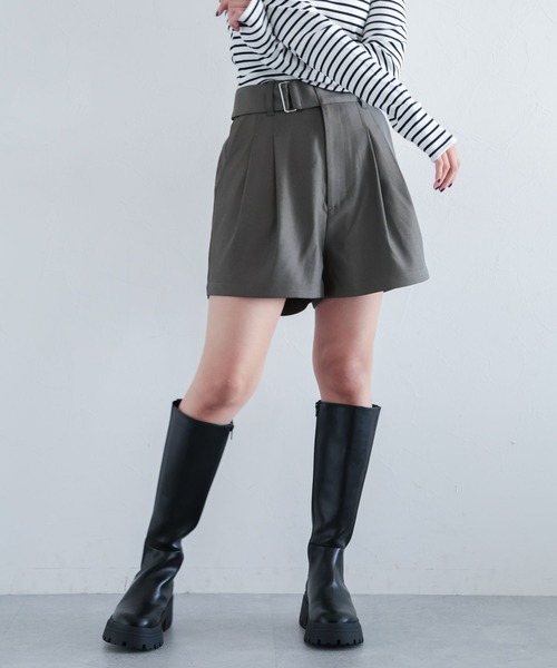 PAGEBOY（ページボーイ）の「Wクロスハイウエストショートパンツ（その他パンツ・レディース・ブラック/ターコイズブルー/チャコールグレー・FREE）」の15枚目の写真