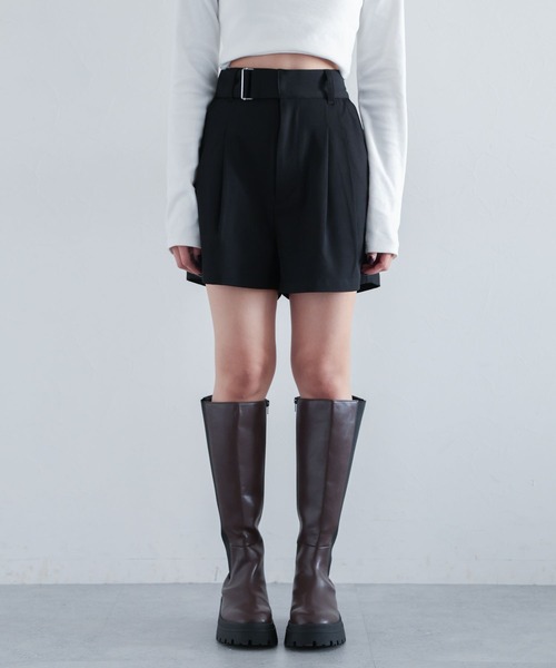 PAGEBOY（ページボーイ）の「Wクロスハイウエストショートパンツ（その他パンツ・レディース・ブラック/ターコイズブルー/チャコールグレー・FREE）」の21枚目の写真