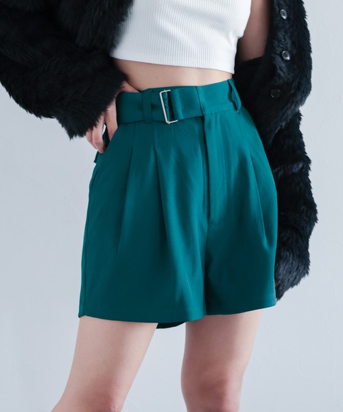 PAGEBOY（ページボーイ）の「Wクロスハイウエストショートパンツ（その他パンツ・レディース・ブラック/ターコイズブルー/チャコールグレー・FREE）」の17枚目の写真