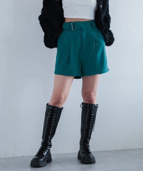 PAGEBOY（ページボーイ）の「Wクロスハイウエストショートパンツ（その他パンツ・レディース・ブラック/ターコイズブルー/チャコールグレー・FREE）」の19枚目の写真