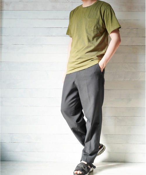 Mag.(マグ)の「【RDS】無地半袖ポケット付きクルーネックTシャツ(Tシャツ/カットソー・メンズ・ネイビー/グレー/ピンク系その他/ブラック/イエロー系その他/ホワイト/カーキ/ピンク・LARGE/X-LARGE/MEDIUM)」の14枚目の写真