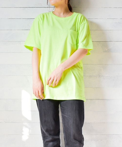 Mag.(マグ)の「【RDS】無地半袖ポケット付きクルーネックTシャツ(Tシャツ/カットソー・メンズ・ネイビー/グレー/ピンク系その他/ブラック/イエロー系その他/ホワイト/カーキ/ピンク・LARGE/X-LARGE/MEDIUM)」の21枚目の写真