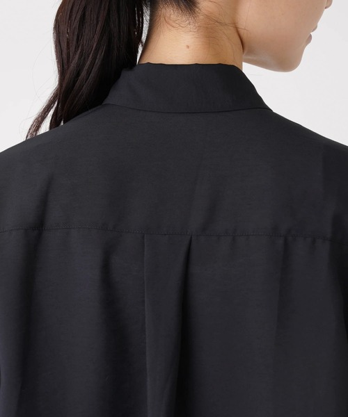 en recre（アンレクレ）の「ピンタックシャツブラウス（シャツ/ブラウス・レディース・オフホワイト/サックスブルー/ブラック・2）」の19枚目の写真