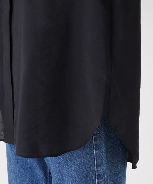 en recre（アンレクレ）の「ピンタックシャツブラウス（シャツ/ブラウス・レディース・オフホワイト/サックスブルー/ブラック・2）」の22枚目の写真