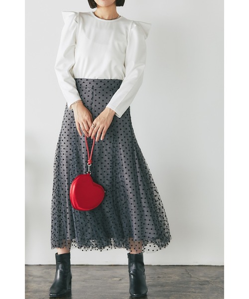 &. NOSTALGIA(アンドドットノスタルジア)の「デザインタックロングスリーブT(Tシャツ/カットソー・レディース・オフホワイト/ブラック/ベージュ・FREE)」の9枚目の写真