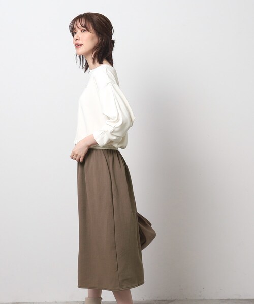 SHOO・LA・RUE（シューラルー）の「◆大人上品 ジャカードスカート ドッキングワンピース（ワンピース・レディース・ブラウン系5/ブラック・04/02/03）」の8枚目の写真