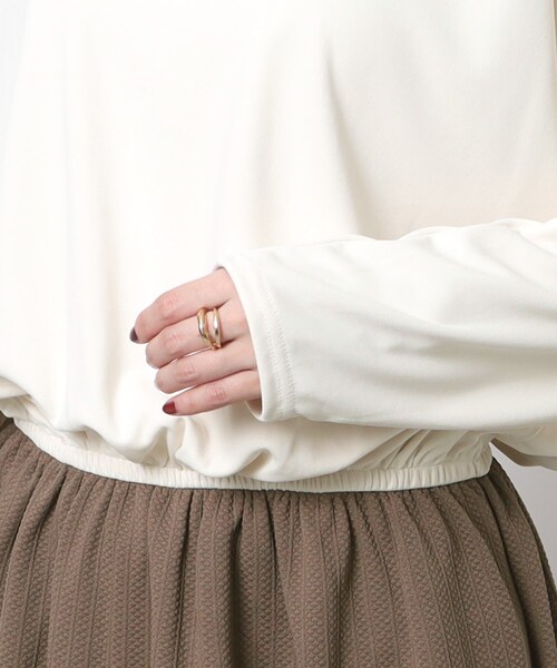 SHOO・LA・RUE（シューラルー）の「◆大人上品 ジャカードスカート ドッキングワンピース（ワンピース・レディース・ブラウン系5/ブラック・04/02/03）」の12枚目の写真