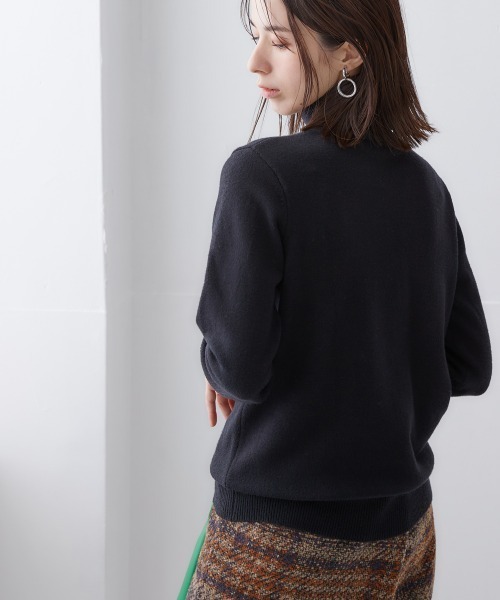 洗えるタートルネックニット(毛玉になりにくい・ふんわりもちもち素材