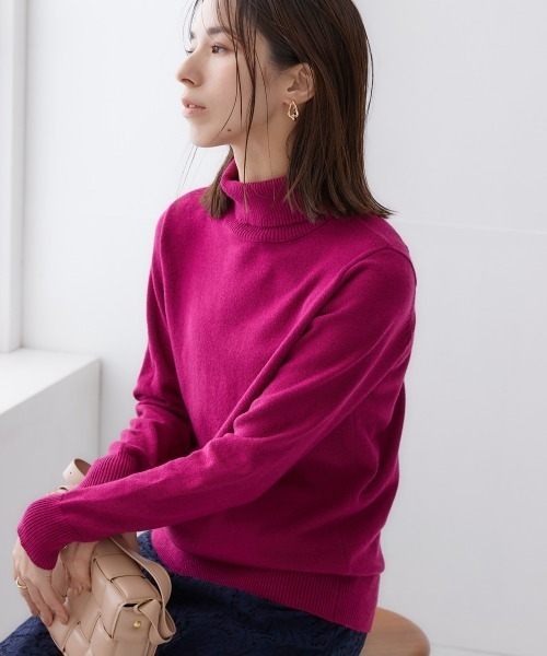 お値下げしました！美品 フォクシー 薄いピンク タートルネックニット 楽天市場】【取寄】ニット タートルネックニット ハイネックニット