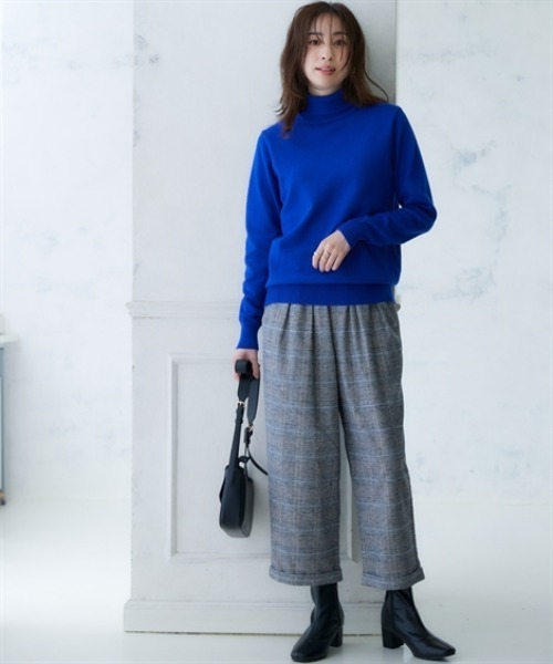 セール】洗えるタートルネックニット(毛玉になりにくい・ふんわり