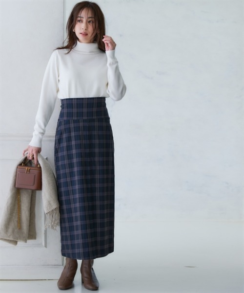 セール】洗えるタートルネックニット(毛玉になりにくい・ふんわり