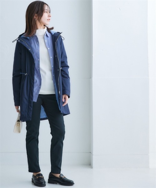 nissen（ニッセン）の「洗えるタートルネックニット(毛玉になりにくい・ふんわりもちもち素材）（ニット/セーター・レディース・アイボリー/グリーン/モカ/ライトグレー/ブラック/ピンク系/ロイヤルブルー・L/3L/M/S/LL）」の9枚目の写真